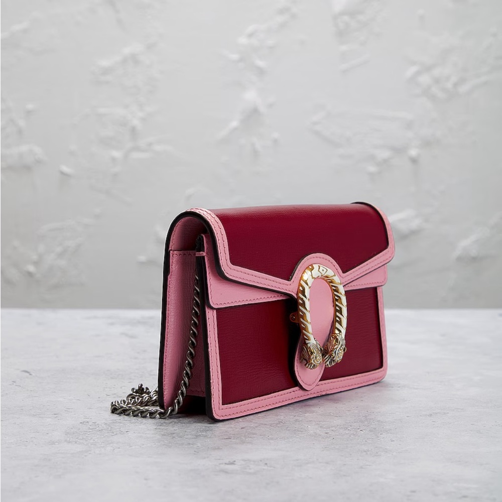 DIONYSUS GG SUPREME SUPER MINI BAG RED & PINK